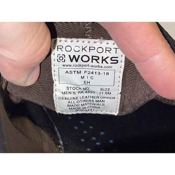 Rockport Works Truflex Composite Safety Toe Work Shoe Size 11.5 Brown/Tan RK4690 main image 10